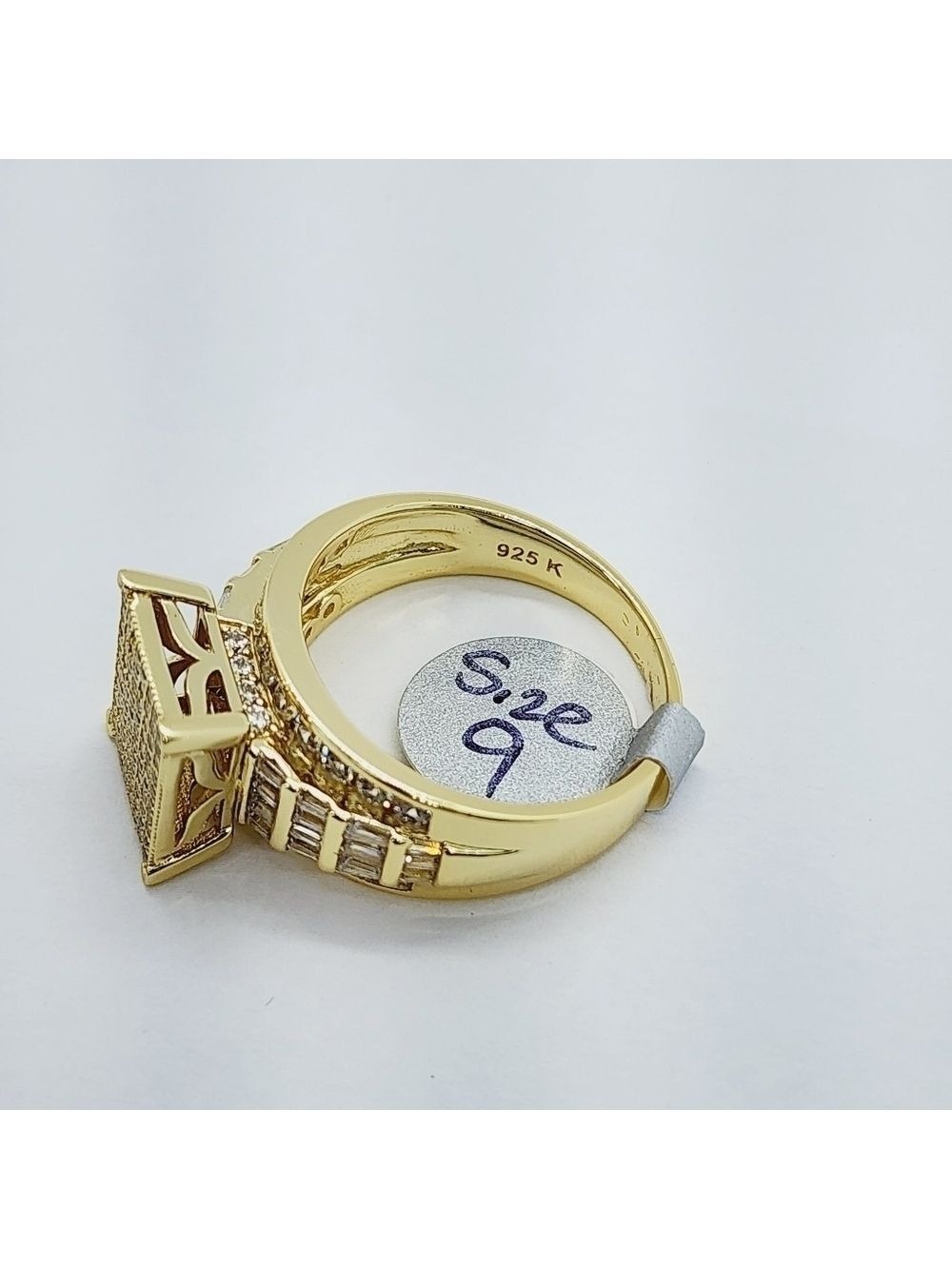 Brand New Sterling Silver 925 Square Design Woman's Ring